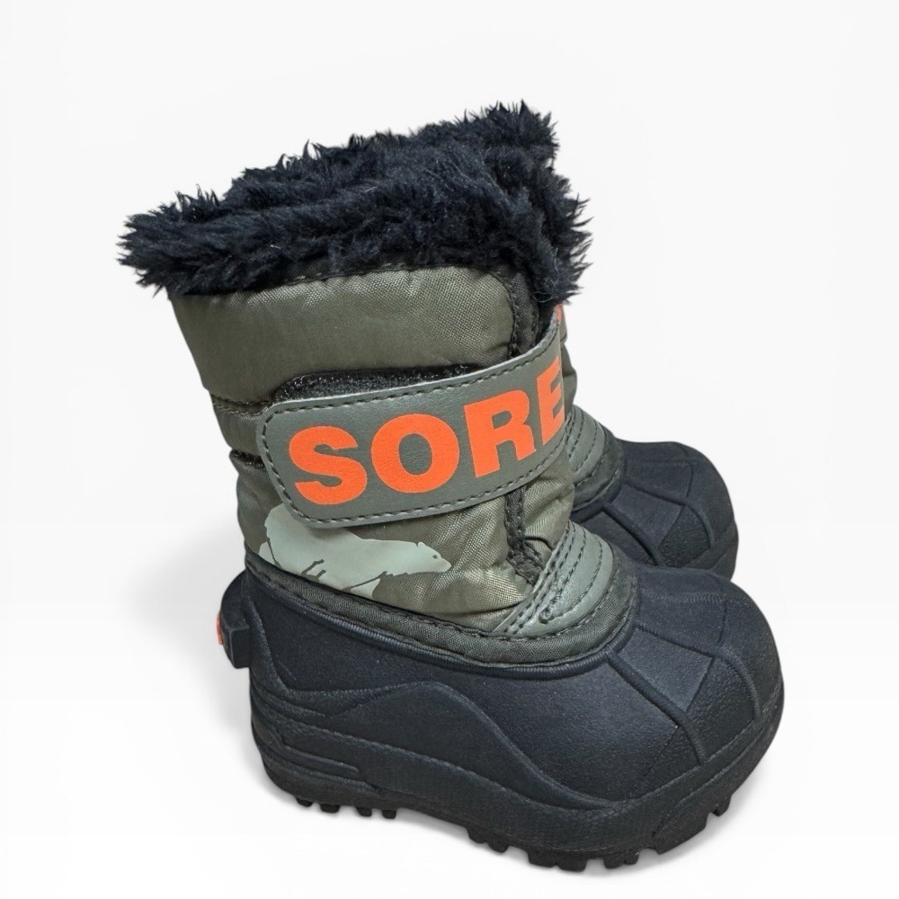 Sorel Toddler Snow Commander Waterproof Insulated Winter Boots Size US 4 UK 3 - Picture 3 of 7